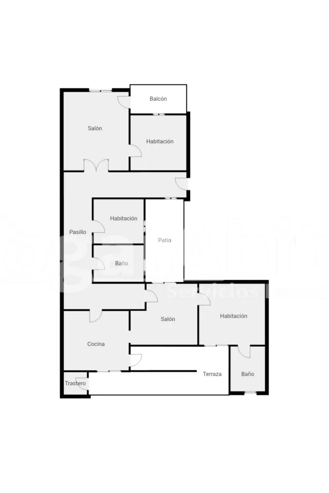 Extraordinaria amplitud en este luminoso primer piso con terrazas y trastero — 36