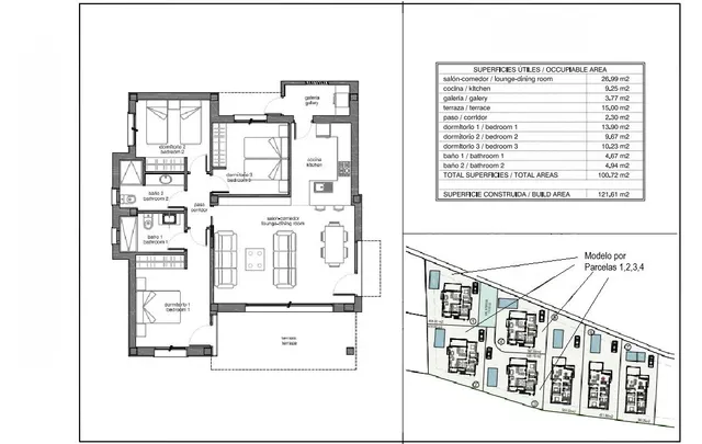 Villa 3 habitaciones 120m² en venta - Centro de la Ciudad Quesada — 32