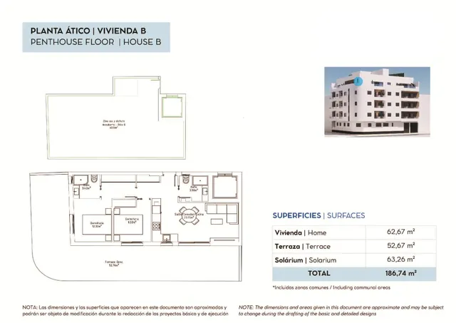Ático 2 habitaciones 62m² en venta - Playa del Cura — 22