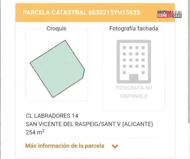 MAGNÍFICO SOLAR EN ESQUINA EN SAN VICENTE DEL RASPEIG (ALICANTE) – 820 m2 EDIFICABLES Y GRAN POTENCIAL DE INVERSIÓN — 7