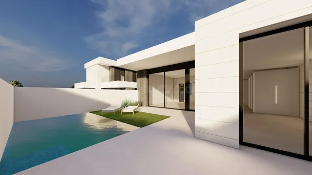 Villas modernas de nueva construcción en Pilar de la Horadada, cerca de la playa — 2