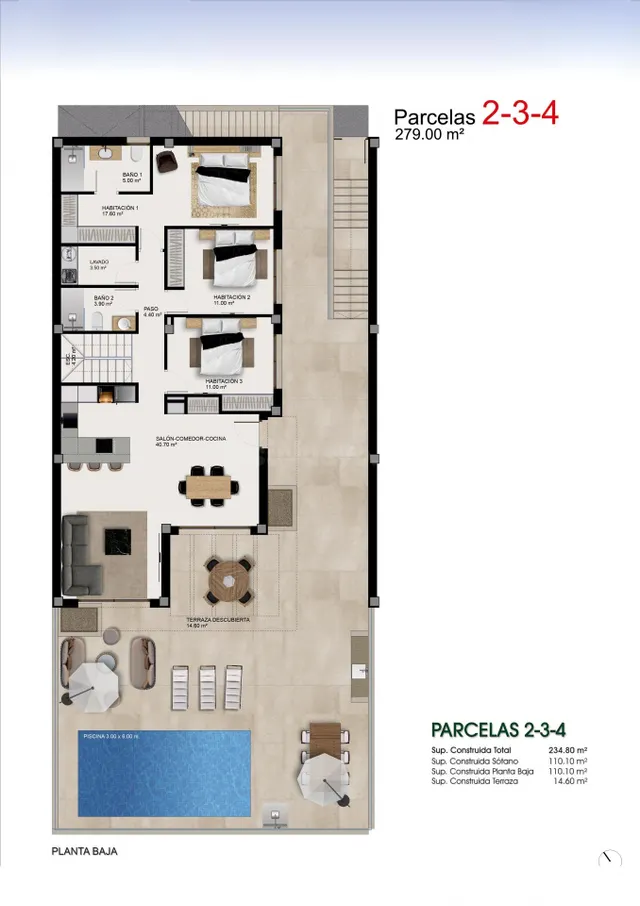 Villa 3 habitaciones 234m² en venta - Centro de la Ciudad Quesada — 5