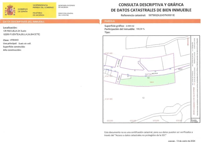 Terreno Urbano en venta en Fuentealbilla, Albacete - foto 2