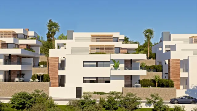 Se venden seis exclusivos apartamentos áticos modernos Y plantas bajas con jardín .Moraira Javea — 6