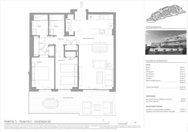 Ático 2 habitaciones 105m² en venta - Centro — 8