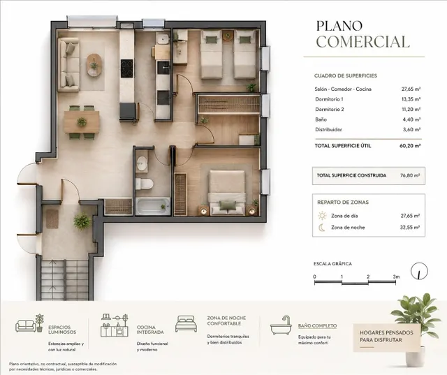Piso en venta en DE 3 habitaciones CON PLAZA DE PARKING — 6
