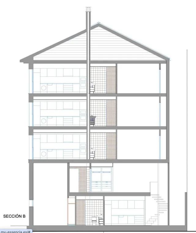 Terreno urbano en calle Alfaro 8 de 73 m2 de parcela. Ideal para  una casa familiar o construcción de estudios en altura. PROYECTO DE EJECUCIÓN — 6