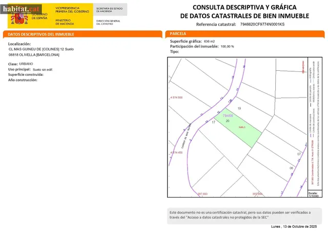 ¡¡ PARCELA EN OLIVELLA - CAN SURIA !! — 6