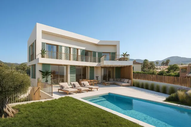 VILLA DE NUEVA CONSTRUCCIÓN CON VISTAS A LA MONTAÑA EN CALVI