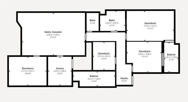 Amplio piso de 4 habitaciones en el centro de Vilanova del Camí — 22