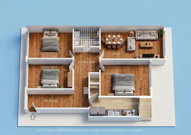 OPORTUNIDAD COMPRA: PISO 79 m2, 3 DORMITORIOS. MASIP PEATONA - foto 2