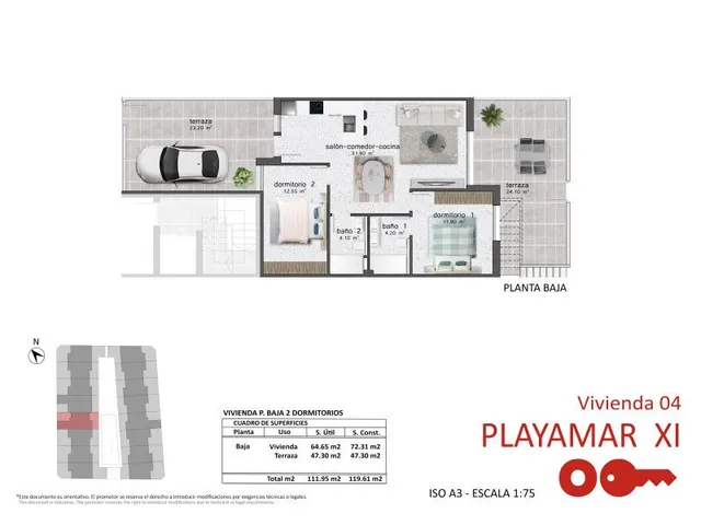 Apartamento 3 habitaciones 75m² en venta - Zona Pueblo — 10