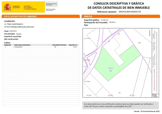 VENTA DE TERRENO EN FUENSALDAÑA — 6
