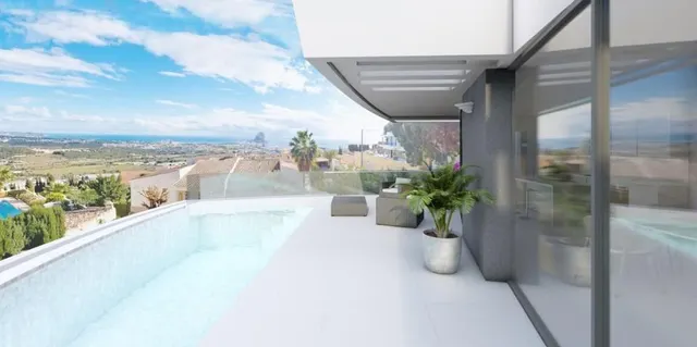 ▷Villa de Lujo en Calpe con Vistas Panorámicas al Mediterráneo y al Peñón de Ifach. — 6