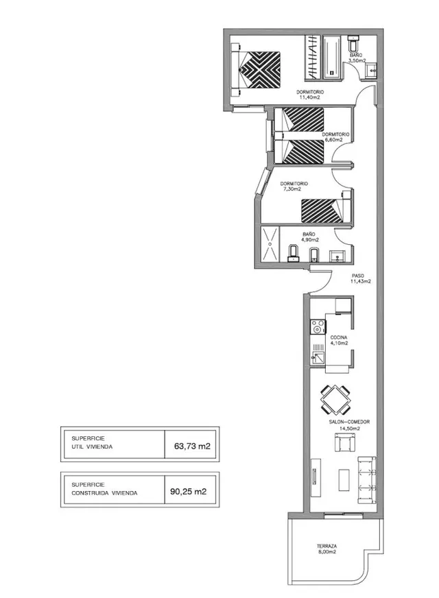 Apartamento 3 habitaciones 90m² en venta - Playa de los Naufragos — 25
