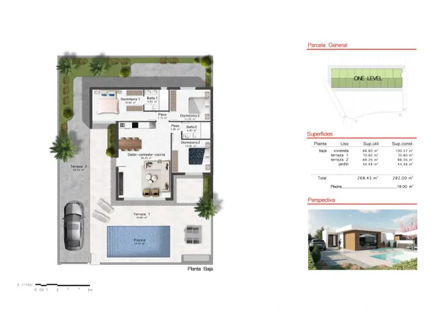VILLAS DE OBRA NUEVA DE UNA SOLA PLANTA EN CAMPO DE GOLF ALTOANA, MURCIA — 4