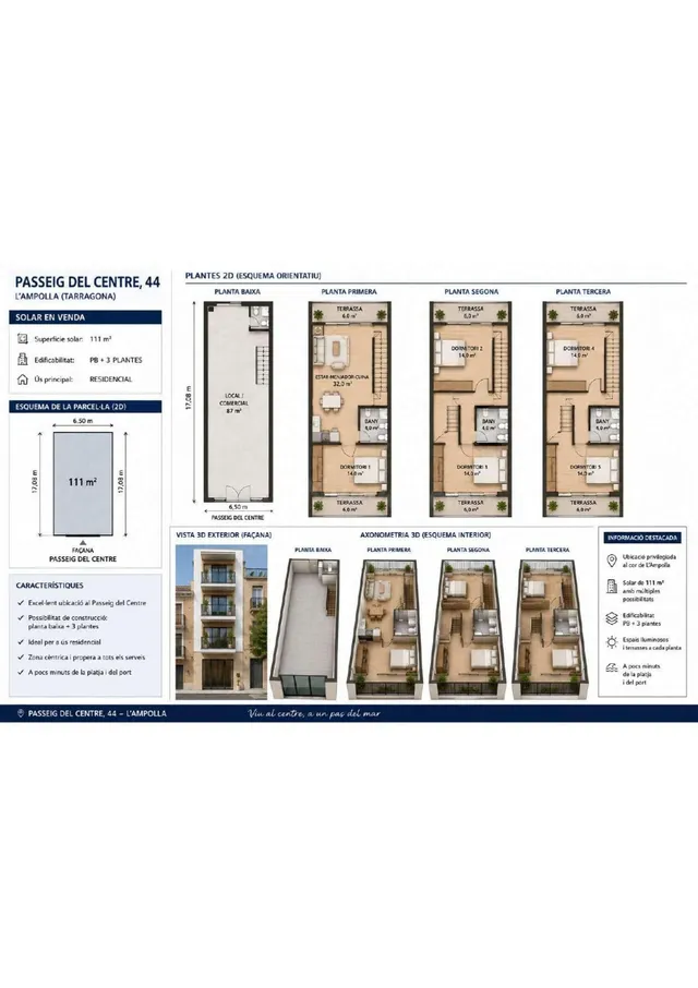 SOLAR URBANO EN VENTA EN L'AMPOLLA - GRAN POTENCIAL - foto 2