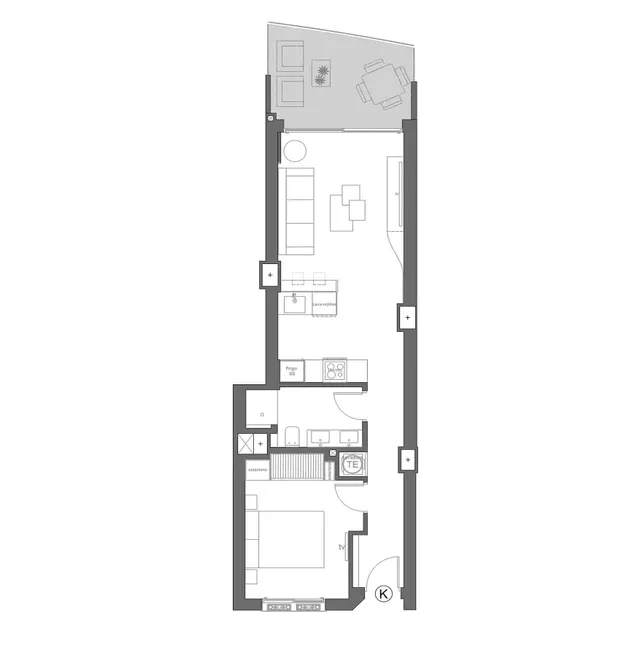 Apartamento 1 Dorm. de Lujo en Primerisima Linea con Vistas Piscina Parking y Gimnasio — 25