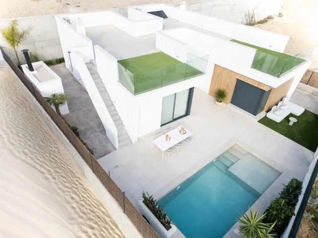 Villas de nueva construcción en Altaona Golf Resort, Murcia, con piscina privada y vistas a la montaña — 34