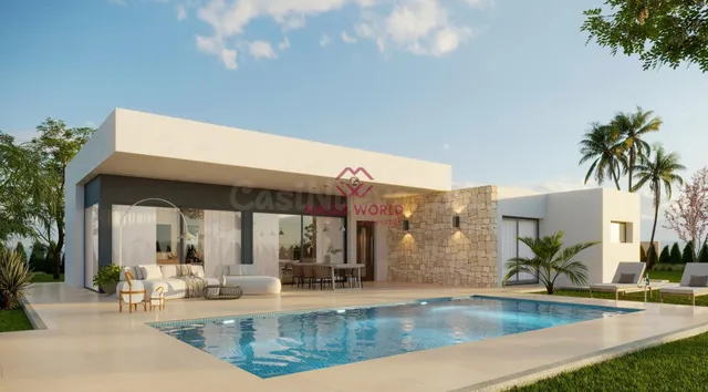 Villas de obra nueva situadas en término de Aspe.