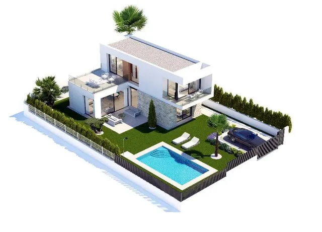 Villas de Lujo independientes con piscina privada y vistas al mar en Sierra Cortina — 12