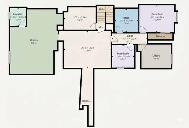 Chalet adosado con finca en Neda — 45