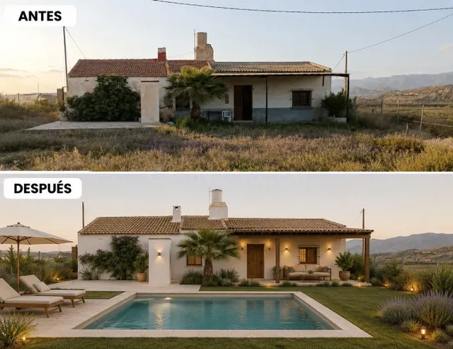 Finca con vivienda, cuadras para caballos y 1.106 m2 de terr