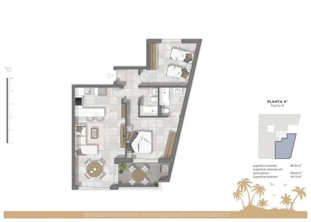 Ático 2 habitaciones 134m² en venta - CENTRO — 9