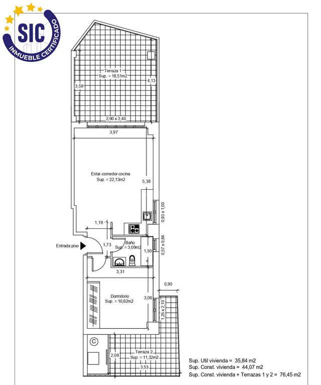 Apartamento 10ª planta con doble terraza y vistas 360º en la - foto 4