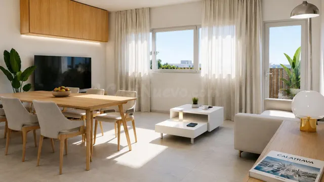 PISO EN PLANTA BAJA DE DOS DORMITORIO EN BURRIANA (OBRA NUEV