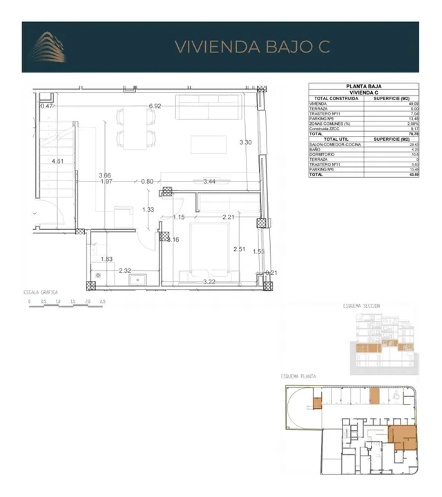 Planta baja 1 habitación 79m² en venta - Las Flores — 21