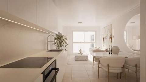 Se vende un nuevo apartamento de un dormitorio con baño moderno y balcón en el edificio de 10 plantas en pleno centro de Torrevieja