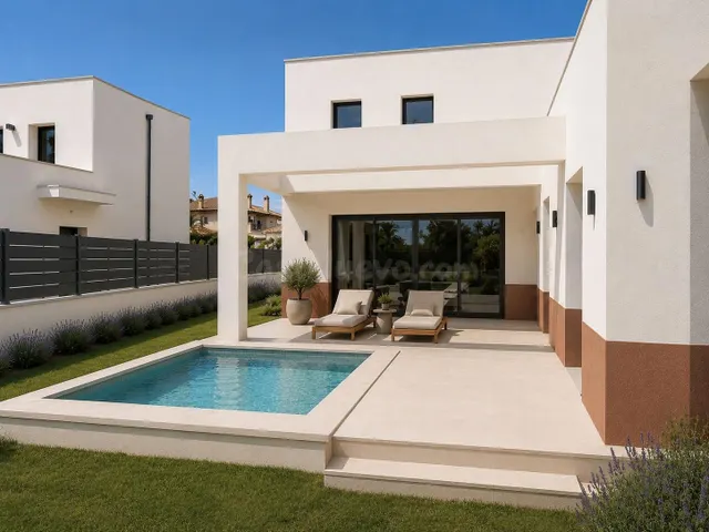 EXCLUSIVO CHALET INDEPENDIENTE DE OBRA NUEVA CON PISCINA EN  - foto 3