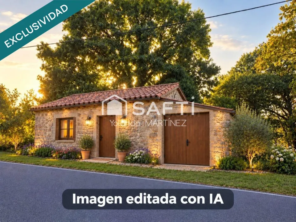 Finca urbana en Trasmonte (Ames) con edificación para rehabilitar
