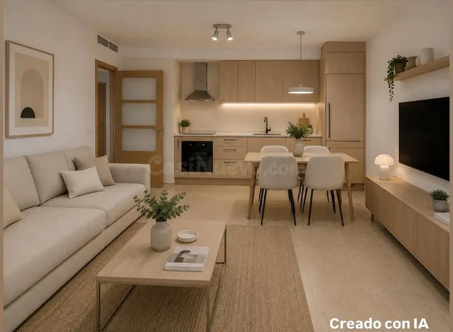 Piso de 2 habitaciones con patio y garaje en San Ginés, Murc