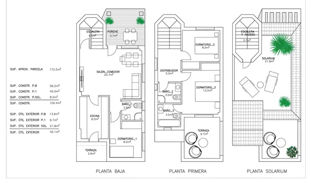 Villa Independiente en San Fulgencio, 3 dormitorios, 3 baños — 44