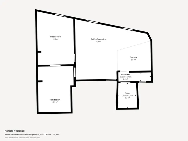REFORMADO CON ENCANTO EN RAMBLA DEL POBLENOU – 6ª PLANTA SIN ASCENSOR — 7