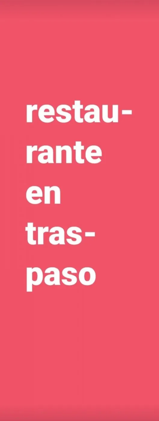 En traspaso Bar Restaurante , 100m2 con tarraza