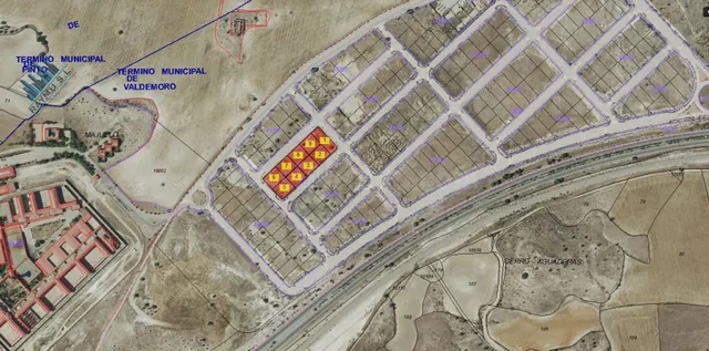 Lote 9 parcelas industriales urbanas – 9.411 m2 totales – Se