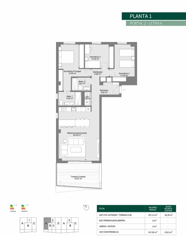 Apartamento con vistas panorámicas. 3 dormitorios y 2 baño. Urbanización El Coto, Mijas Costa — 15