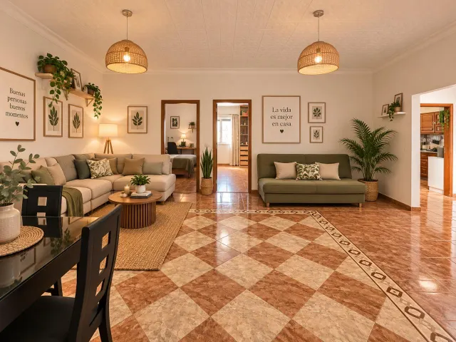 Vivienda de cuatro dormitorios con balcón en Arucas - Santidad — 11