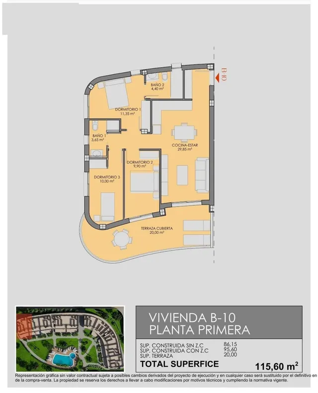 Apartamento 3 habitaciones 86m² en venta - Lomas del Rame — 19