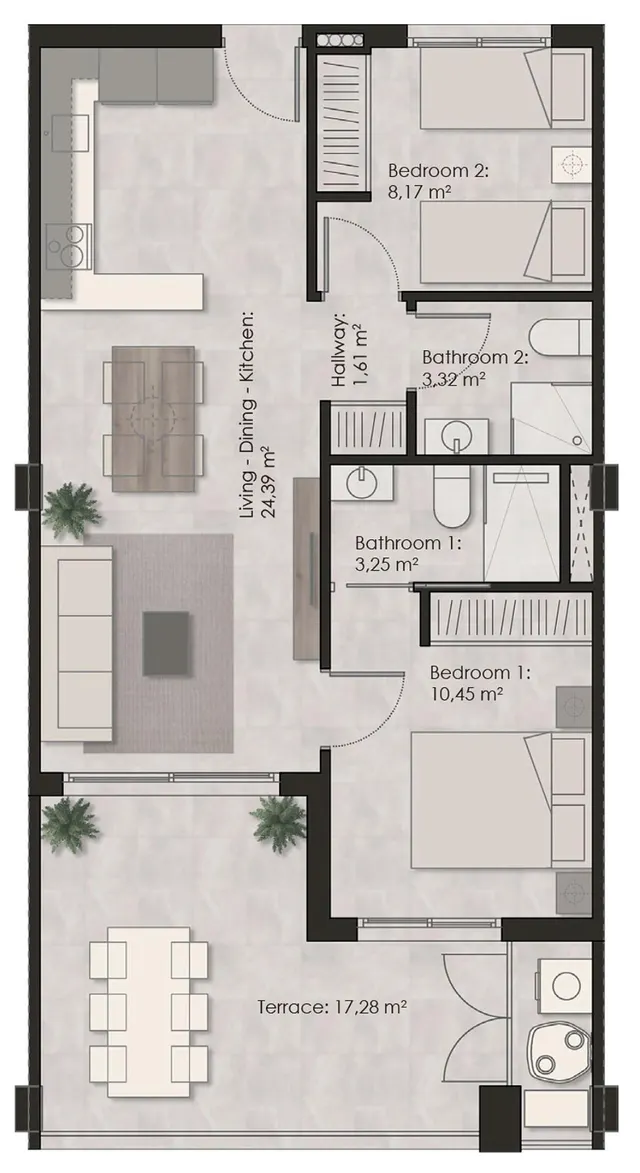 Apartamento de lujo en la Mata con vistas al mar. — 23