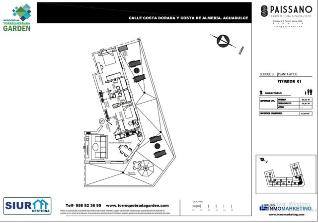 Magnífico ÁTICO en residencial en construcción en Aguadulce 