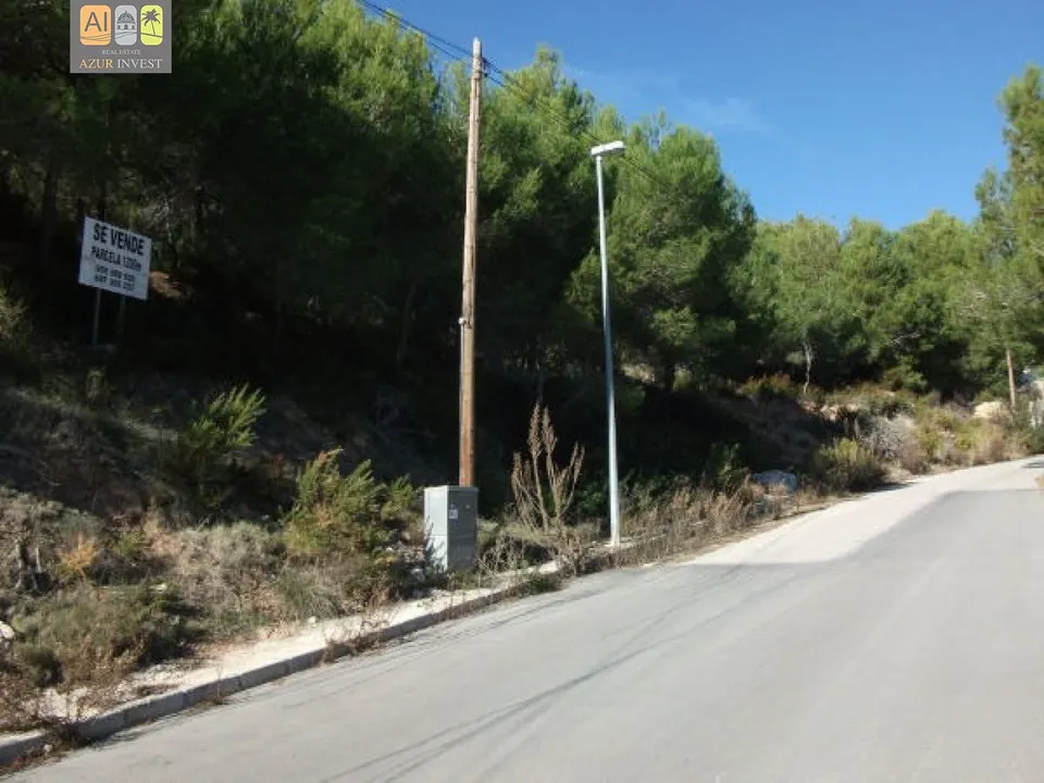 Parcela de 1200m2 en Altea Hills