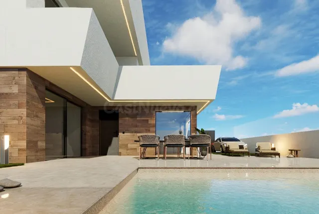 Villas de nueva construcción en San Pedro del Pinatar con piscina privada — 3