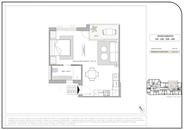 Apartamento 43m² en venta - Los Cuarteros — 13