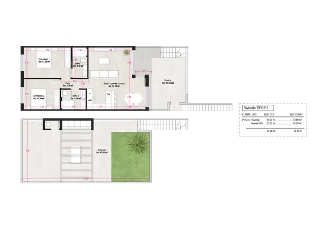 Bungalow Planta Alta 2 habitaciones 67m² en venta - CONDADO DE ALHAMA GOLF RESORT — 20
