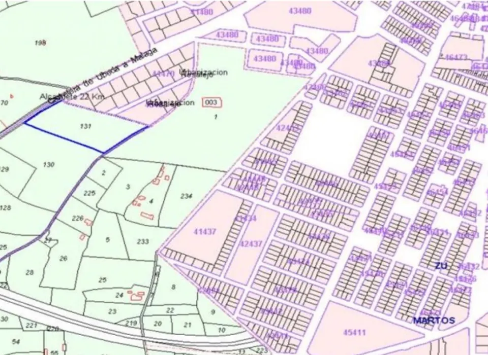 13.000M2 de suelo urbano en Martos para edificación plurifamiliar y comercial