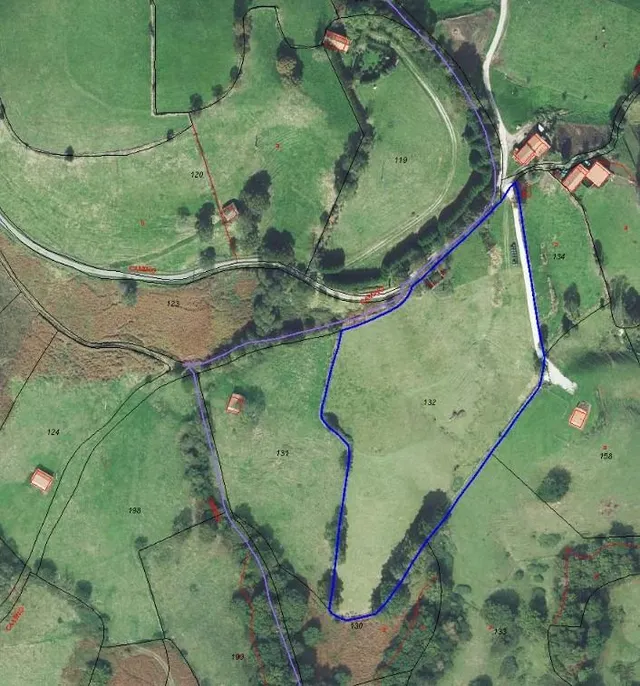 SARO. TERRENO DE 18490 METROS CON CABAÑA PARA REHABILITAR — 9